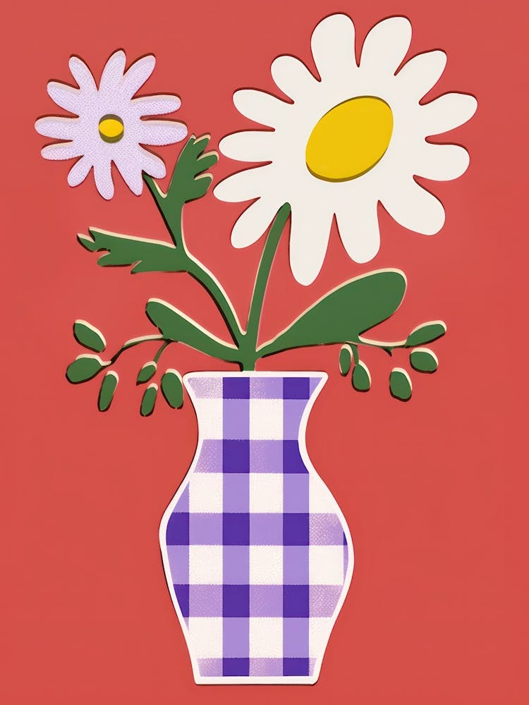 Wild Flowers White Tones In Vase 3