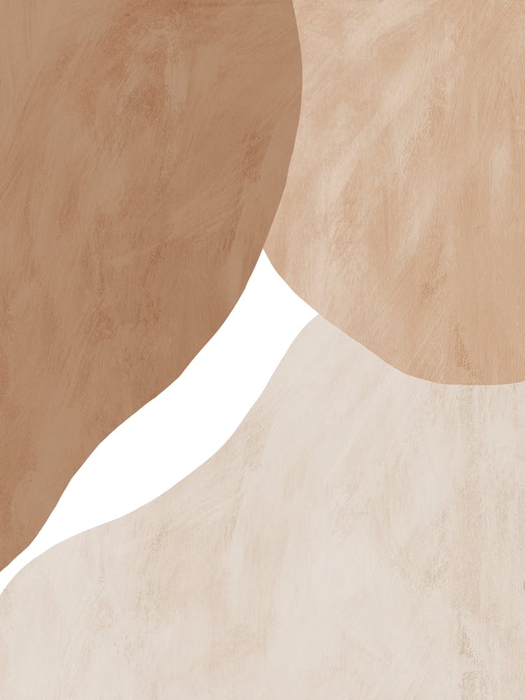 Peinture Abstraite Bohème Beige
