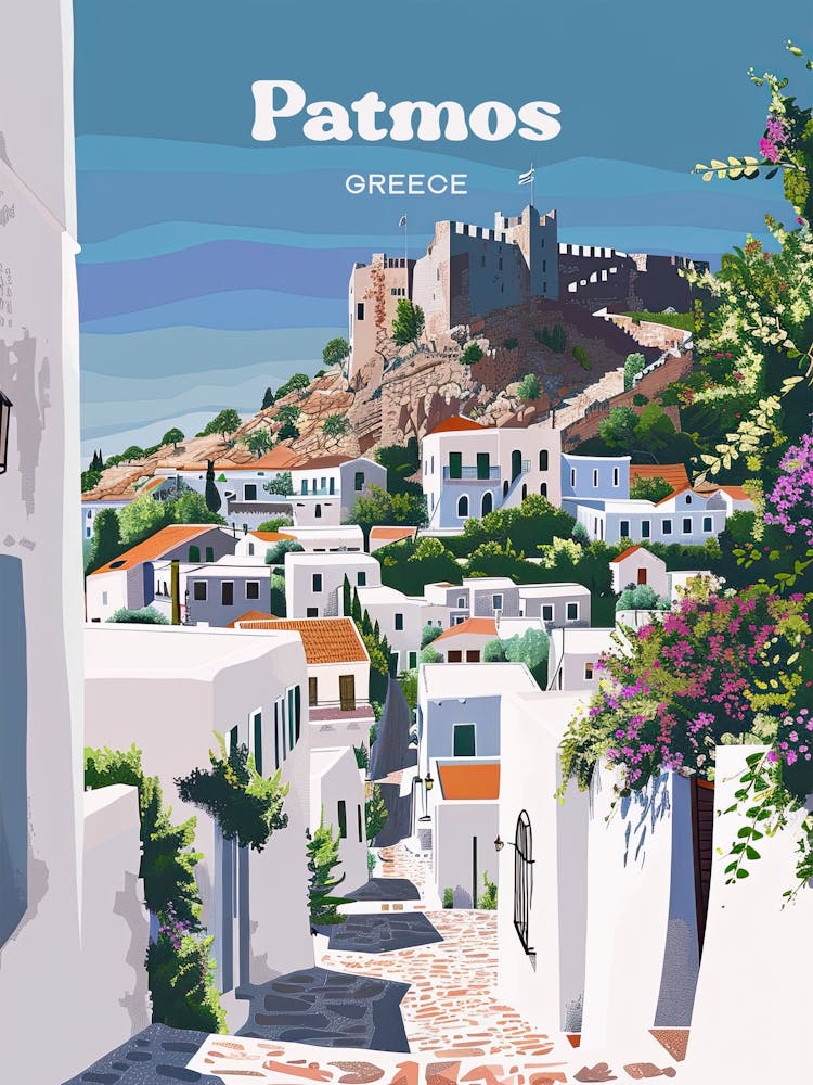 Patmos Griechenland Ägäisinsel Digitale Reisekunst