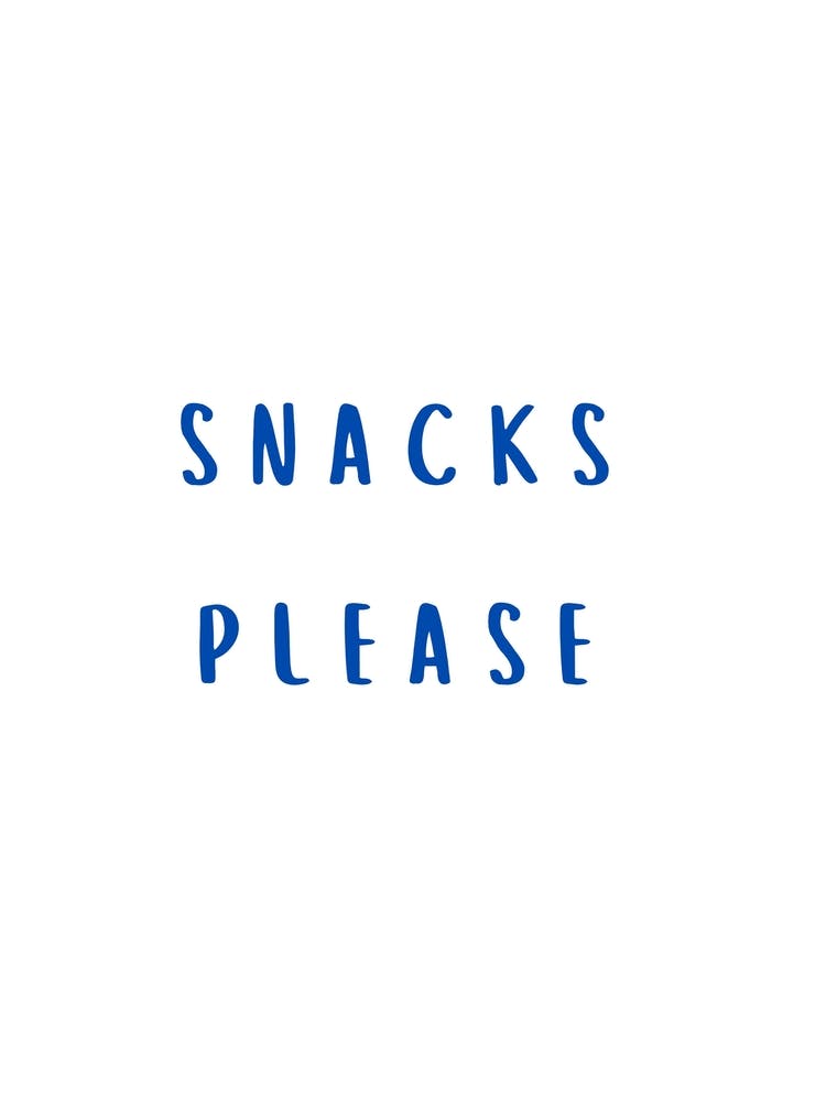 Snacks Please Blue