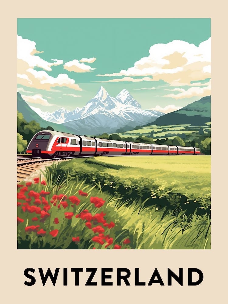 Vintage Travel Poster Switzerland 9