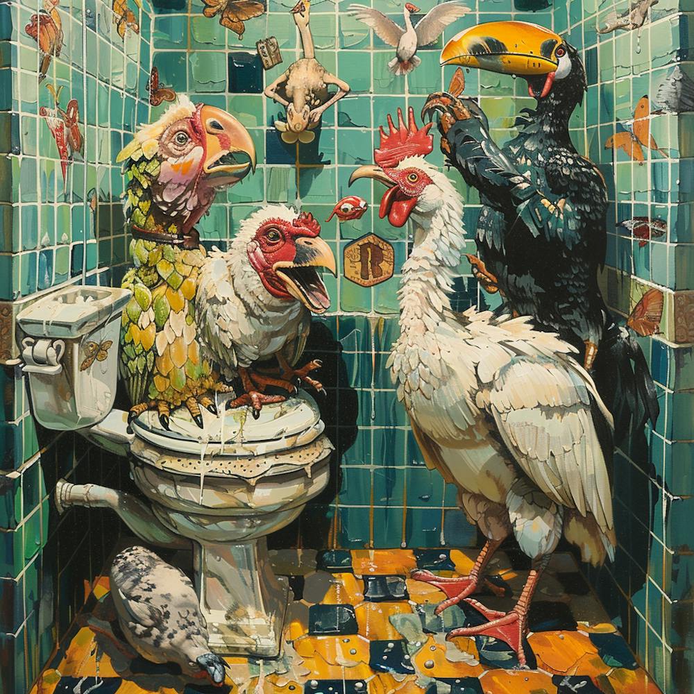 'Birds In The Bathroom'