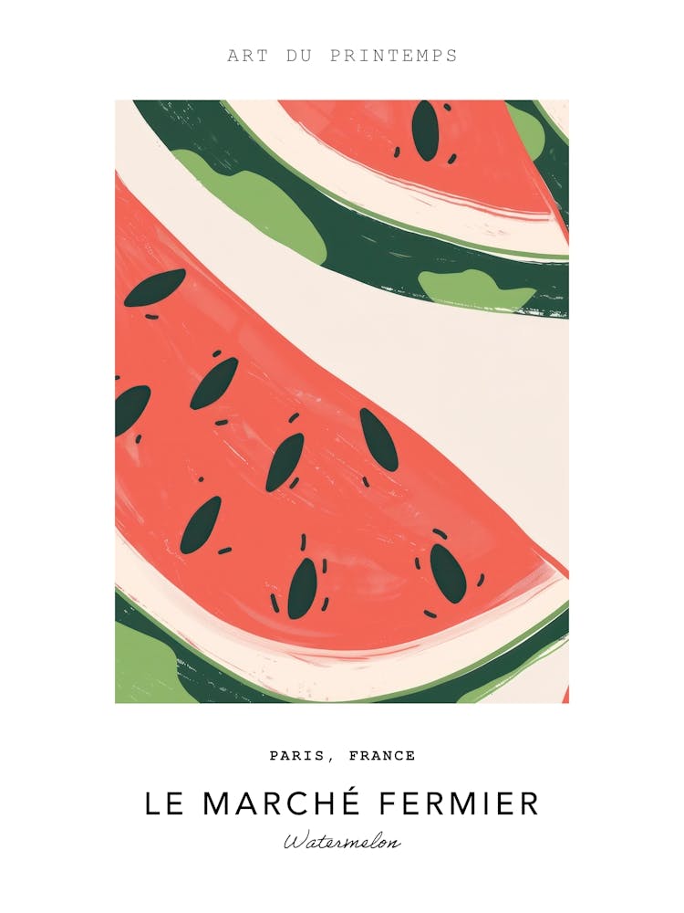 Watermelon Le Marche Fermier Poster 2