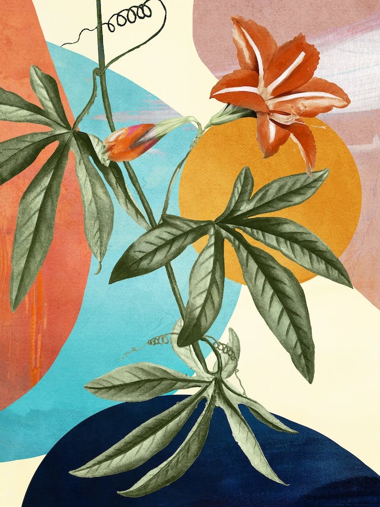 Tropical Summer Abstract Art 3