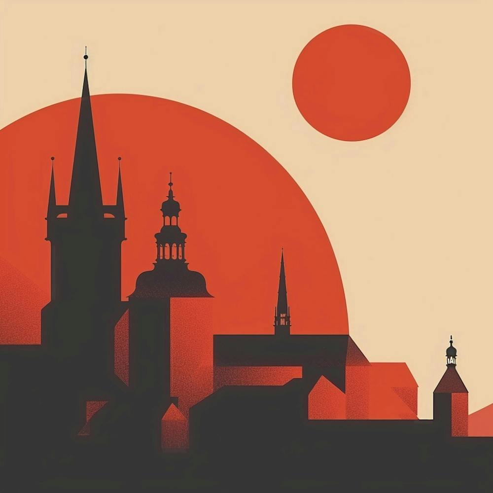 A Prague Castle Minimal Illustration 1720468325 1