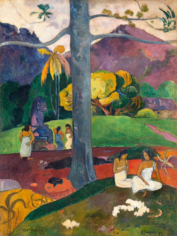 Mata Mua (Once Upon A Time) (1892, Paul Gauguin