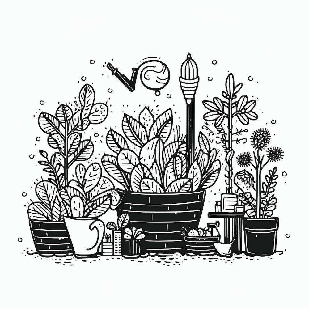 Potted Plants In Pots