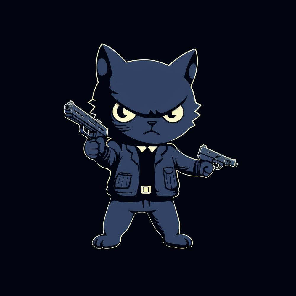 Cat With Guns