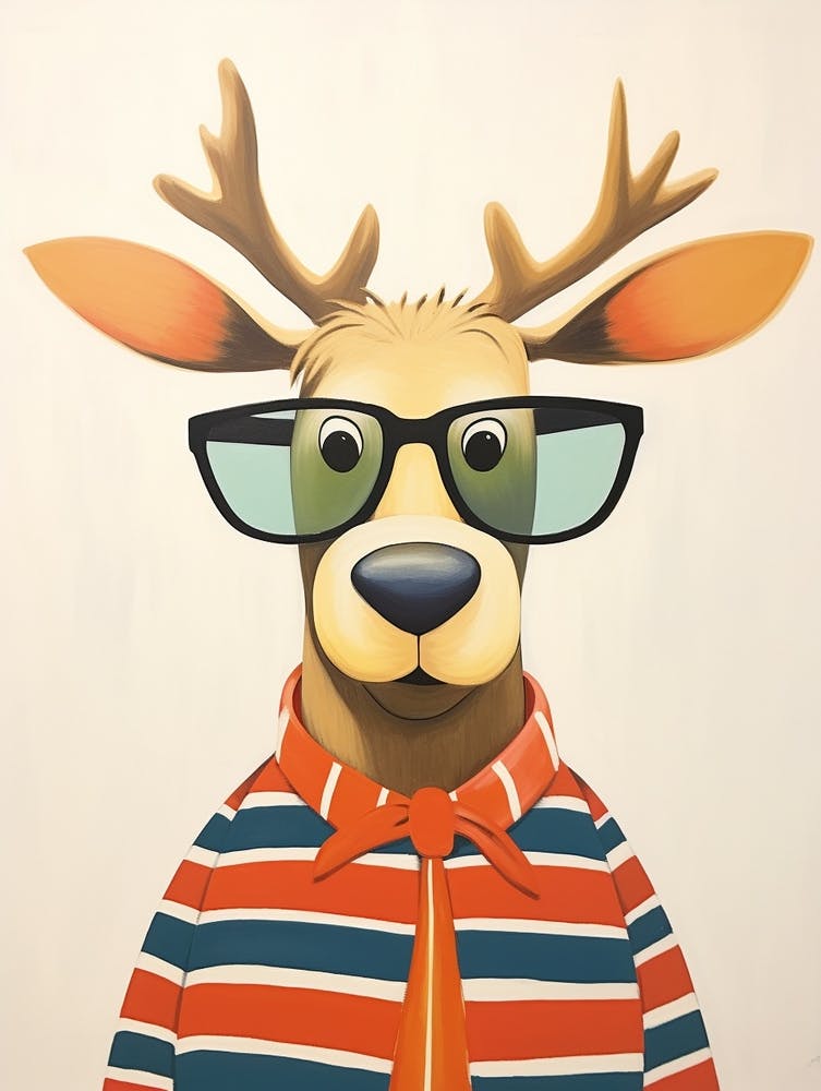Little Moose 1 Wearing Sunglasses