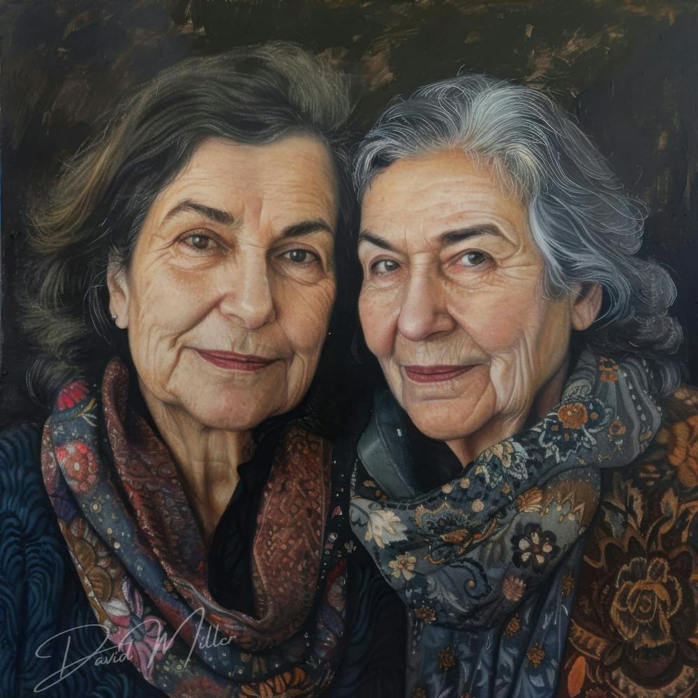 Portrait Of Two Sisters