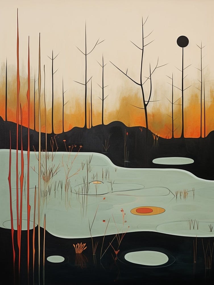 Wetlands Abstract Minimalist 3