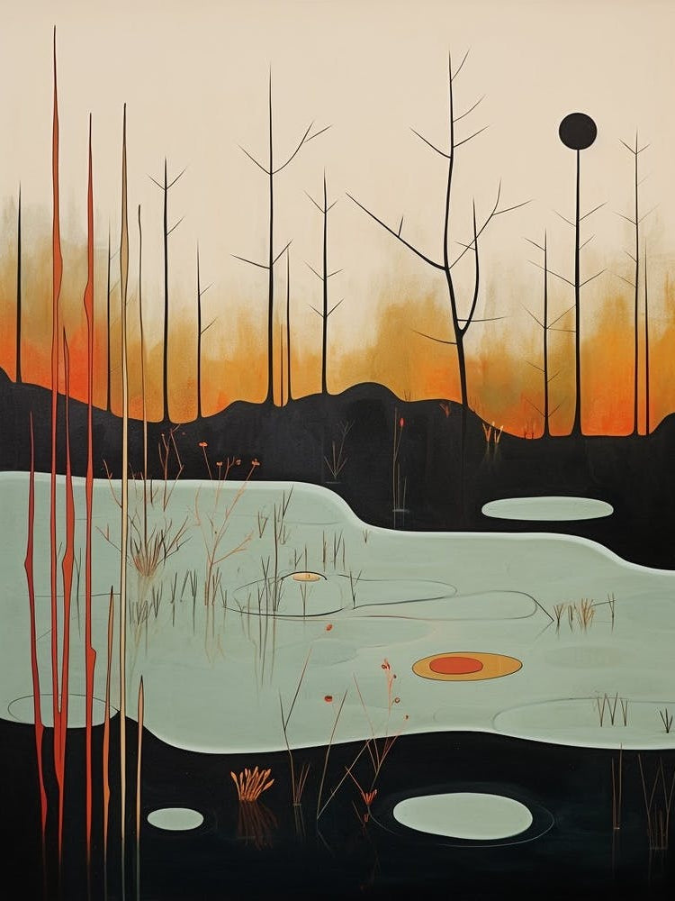 Wetlands Abstract Minimalist 3
