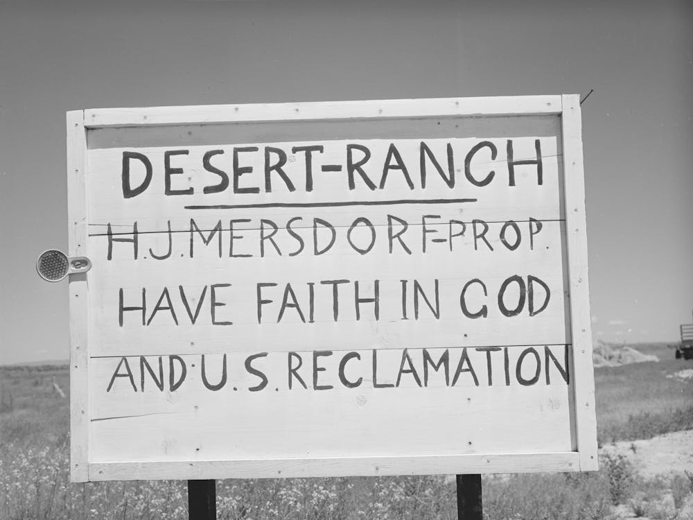 Sign On Ranch In Canyon County, Idaho, Water For This Ranch Will Be Furnished By The Black Canyon Irrigation Project By