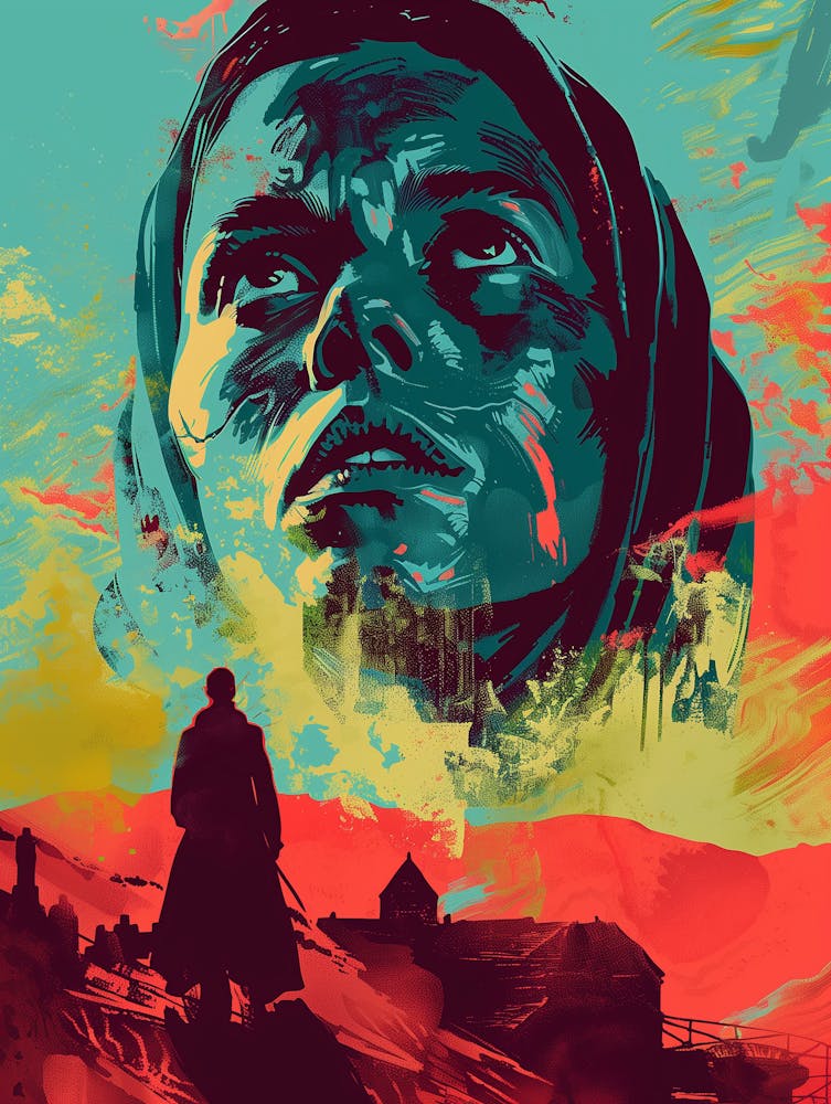 Woman In Front Of A City