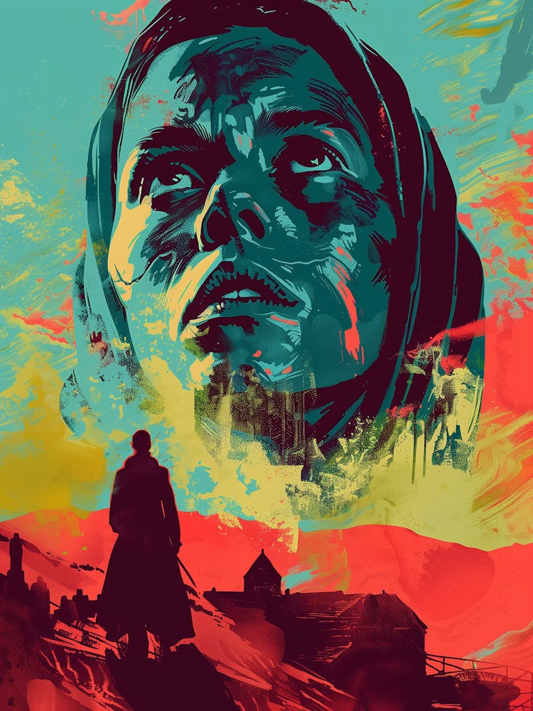 Woman In Front Of A City