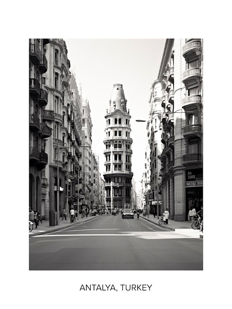 Affiche de Barcelona, Spain, Photographie en Noir et Blanc 4