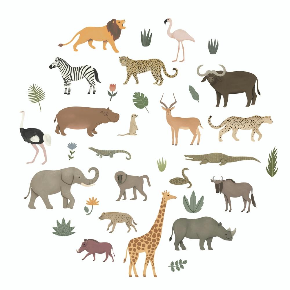 Safari Animals Nursery Animal