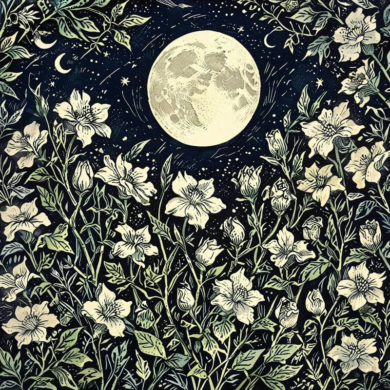 Moon And Flowers 1