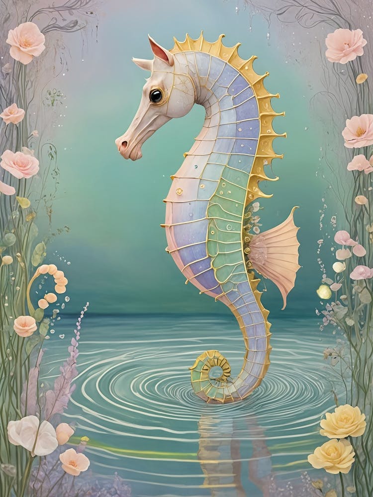 Pastel Seahorse no2