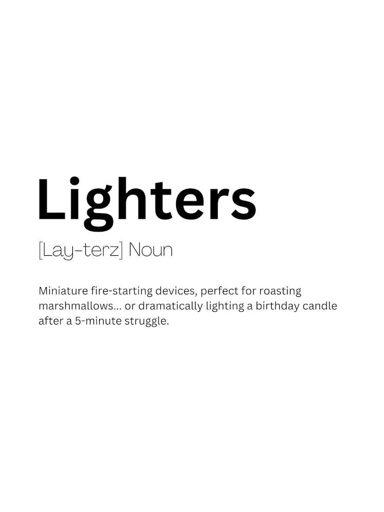 Lighters Definition Meaning