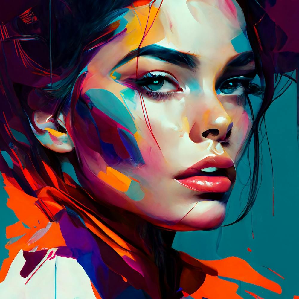 Beautiful Face Fine Art Style Portrait 2