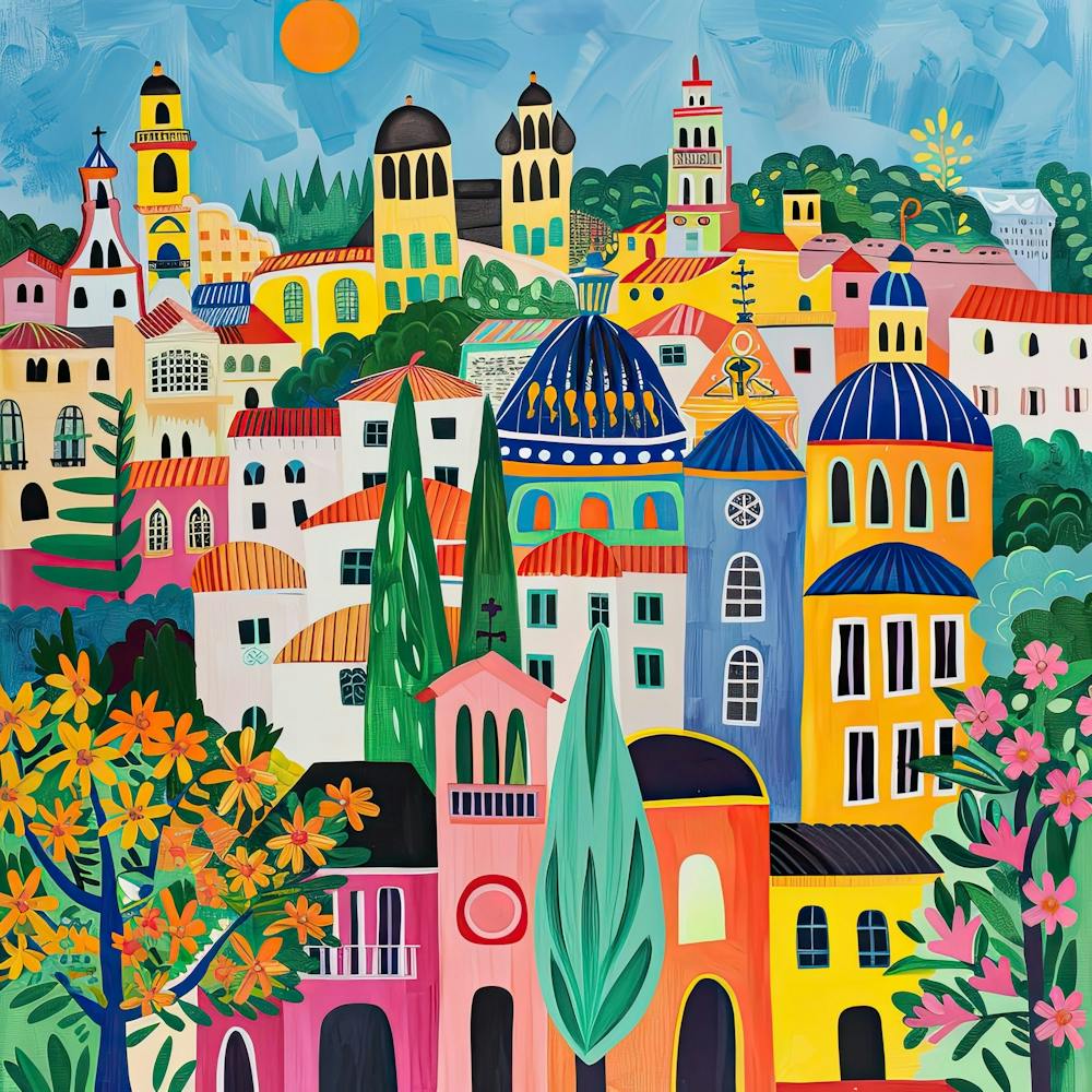 Kids Travel Illustration Madrid 2