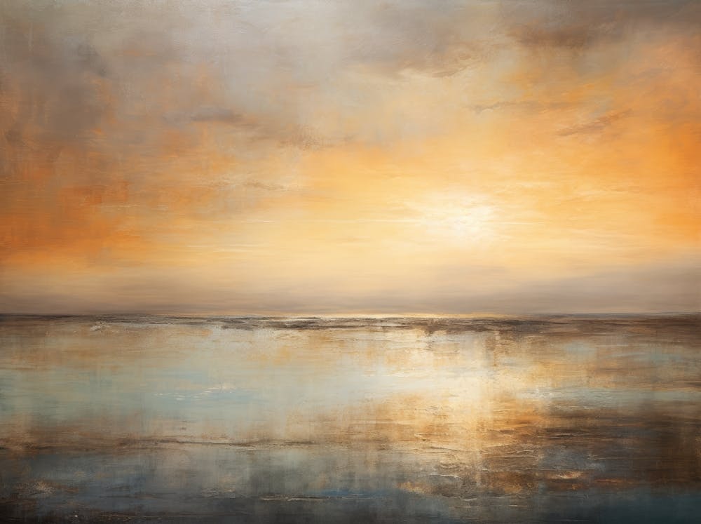 Sunset Over The Ocean