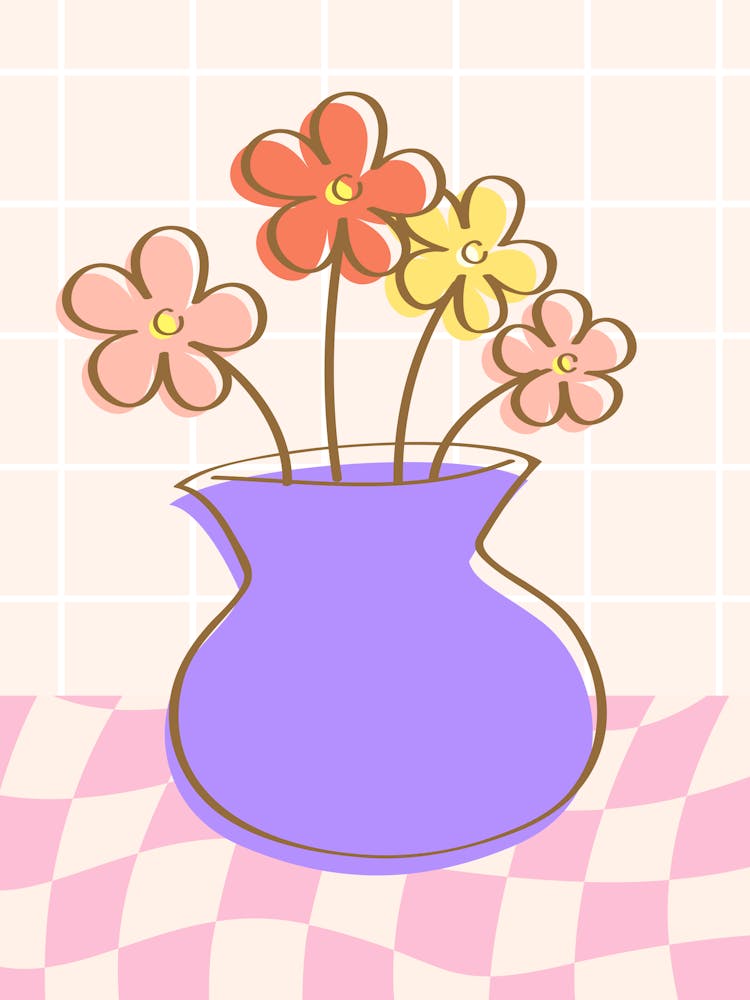 Flowers In A Vase Print