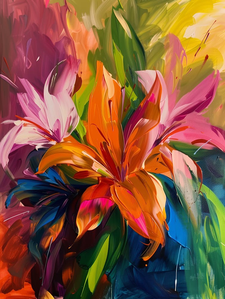 Colorful Lilies