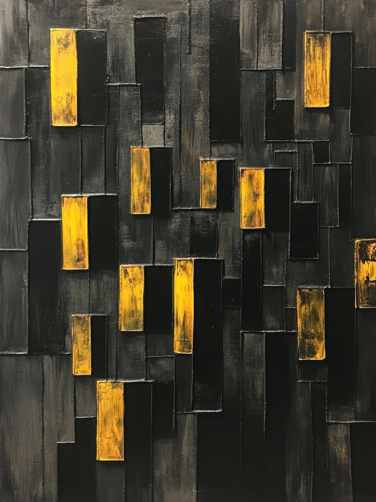 'Black And Yellow Squares'