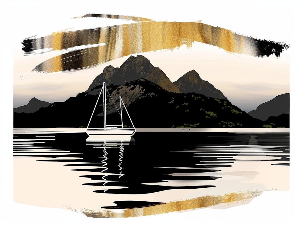 Segelboot auf dem Wasser 1