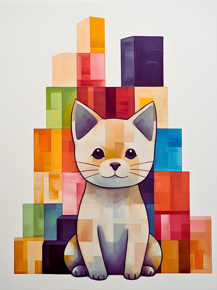 Dreamy Cat Whispers In Pastels