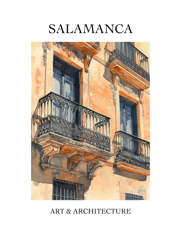 Salamanca Travel And Architecture Poster 2
