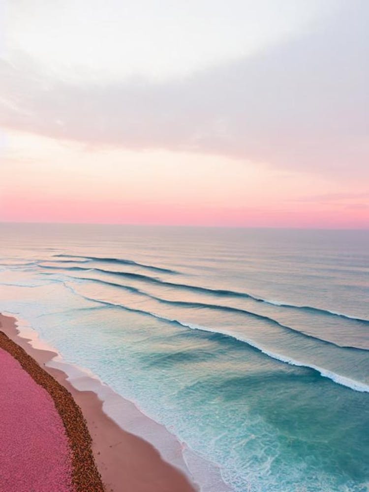 Spiaggia Di Tuerredda, Sardinia, Italy Pink Photography
