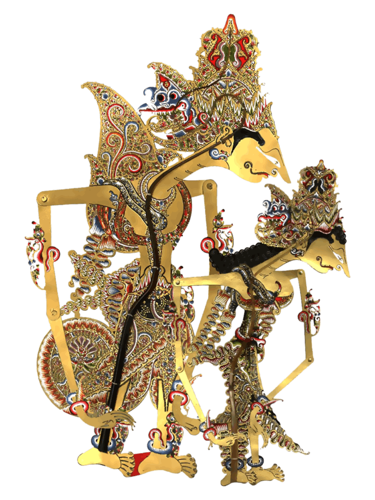 Tribal Java Wayang Ramayana Rama Culture Gold Puppet