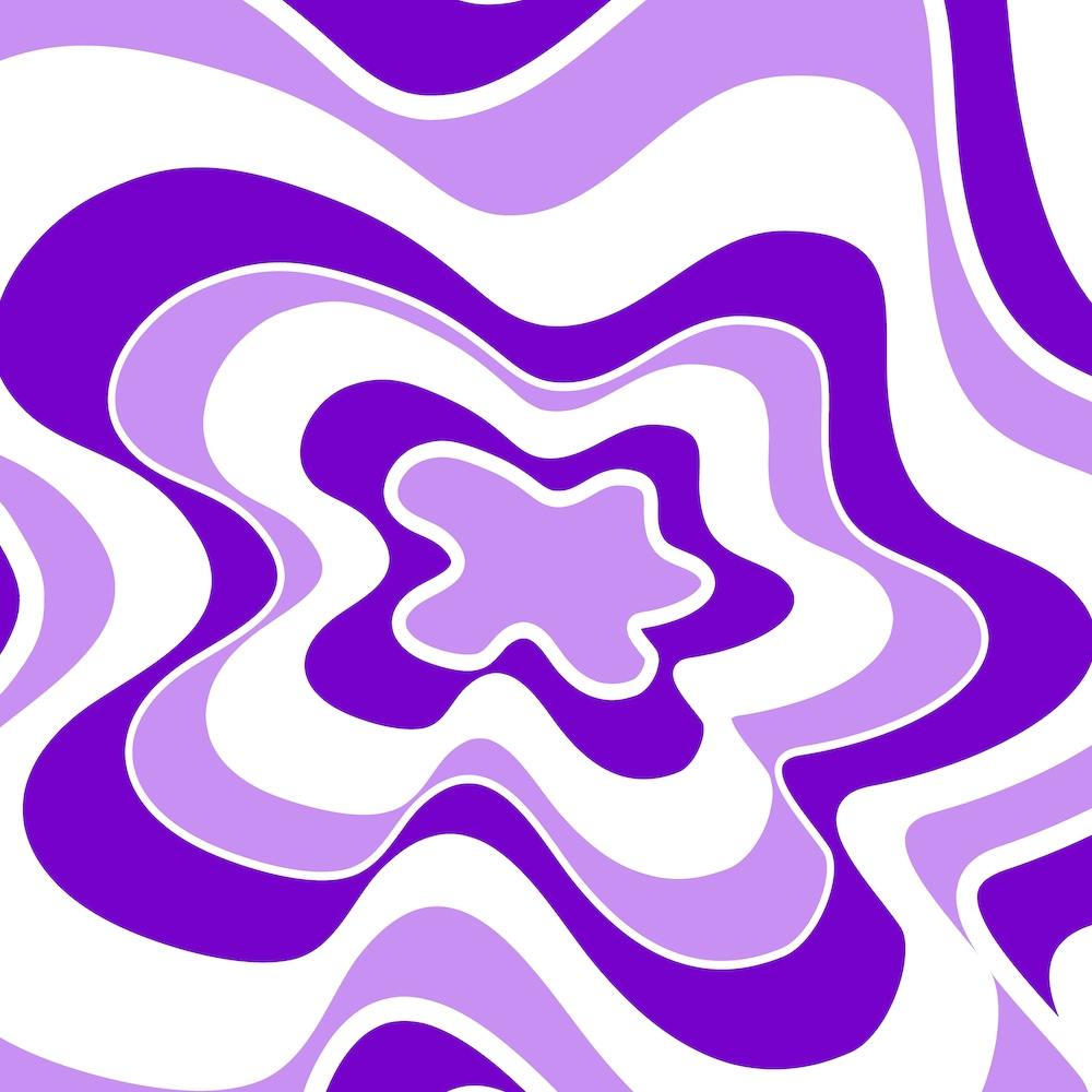 Purple And White Swirls