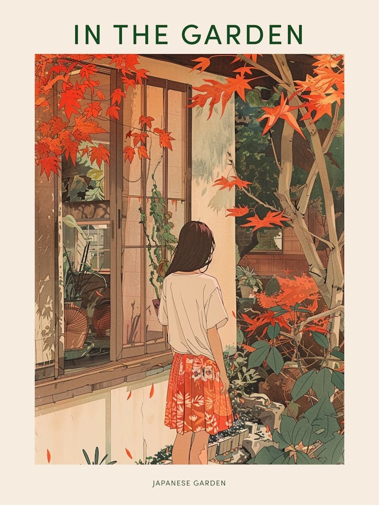 In The Garden Poster Japanese Garden 2