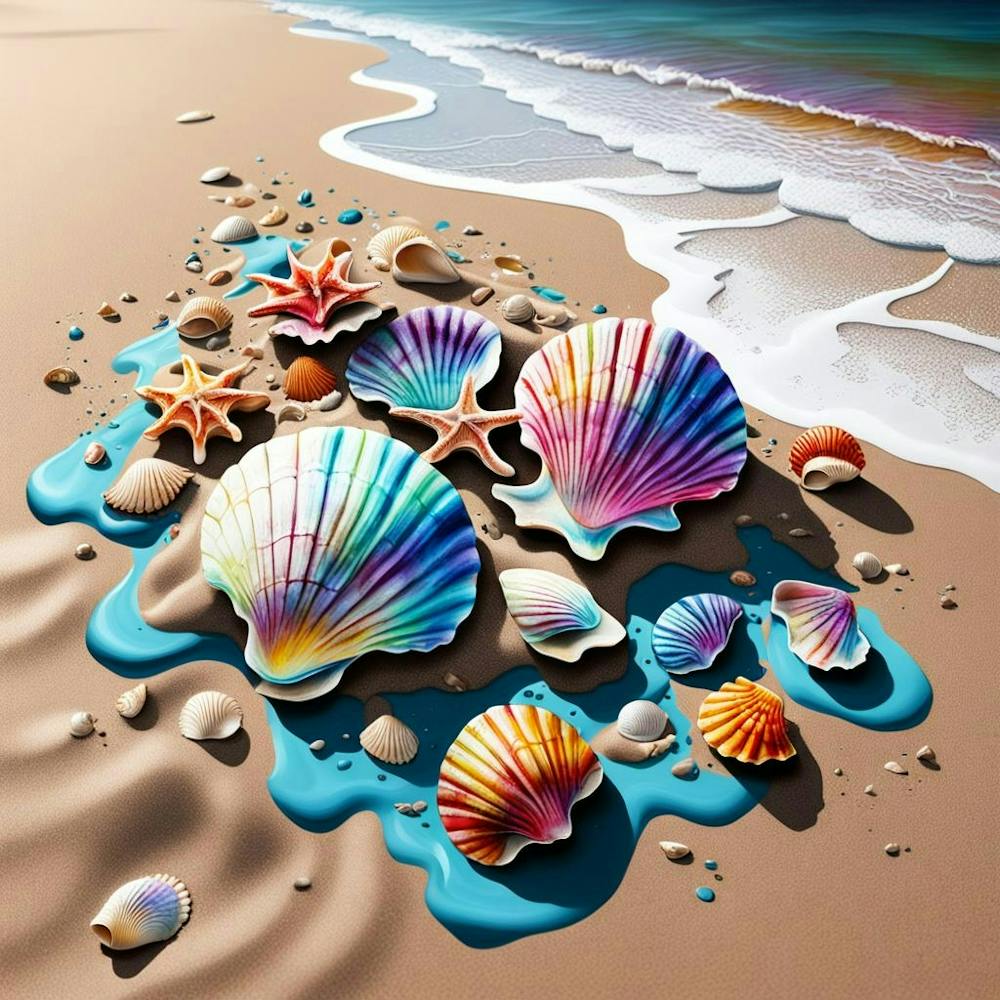 Sea Shells In Sand