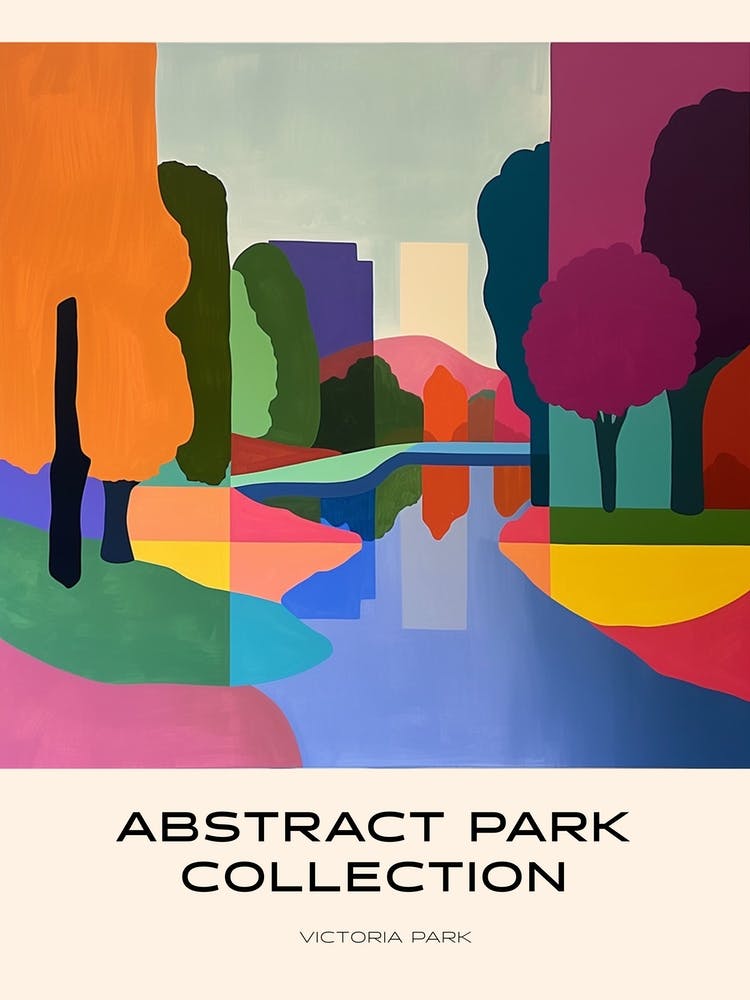 Collection Parc Abstrait Affiche Victoria Park London 1