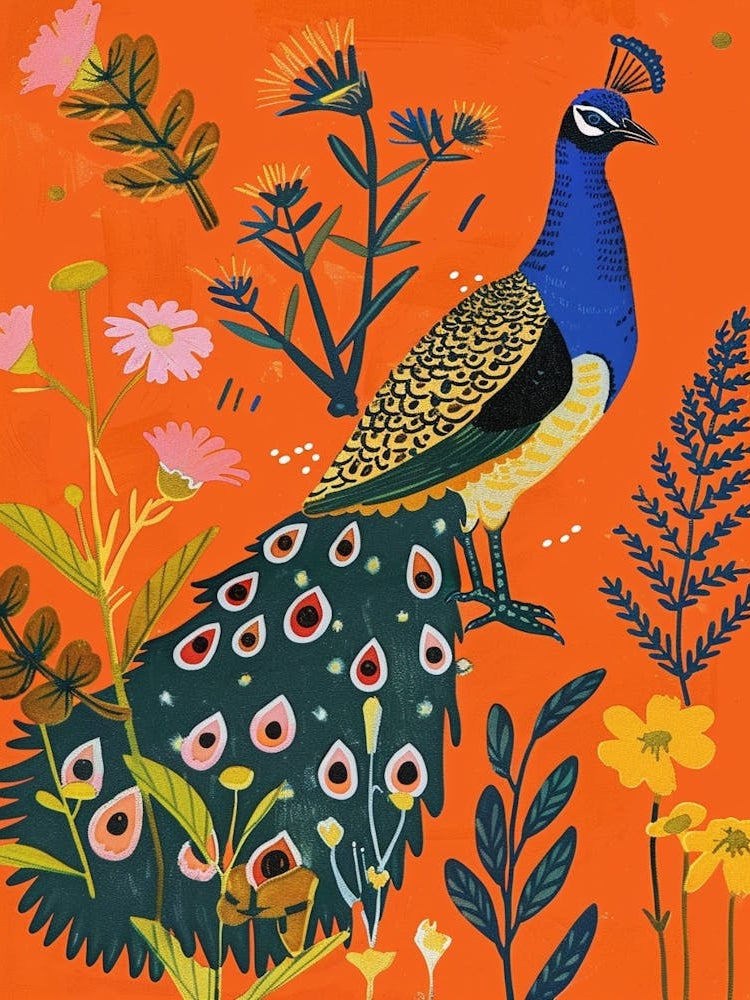 Spring Birds Peacock 10