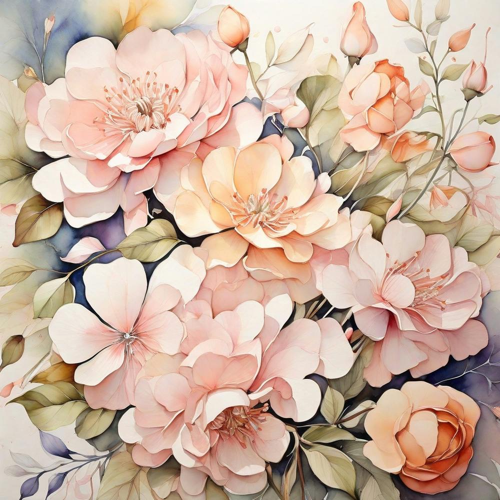 Watercolor Roses