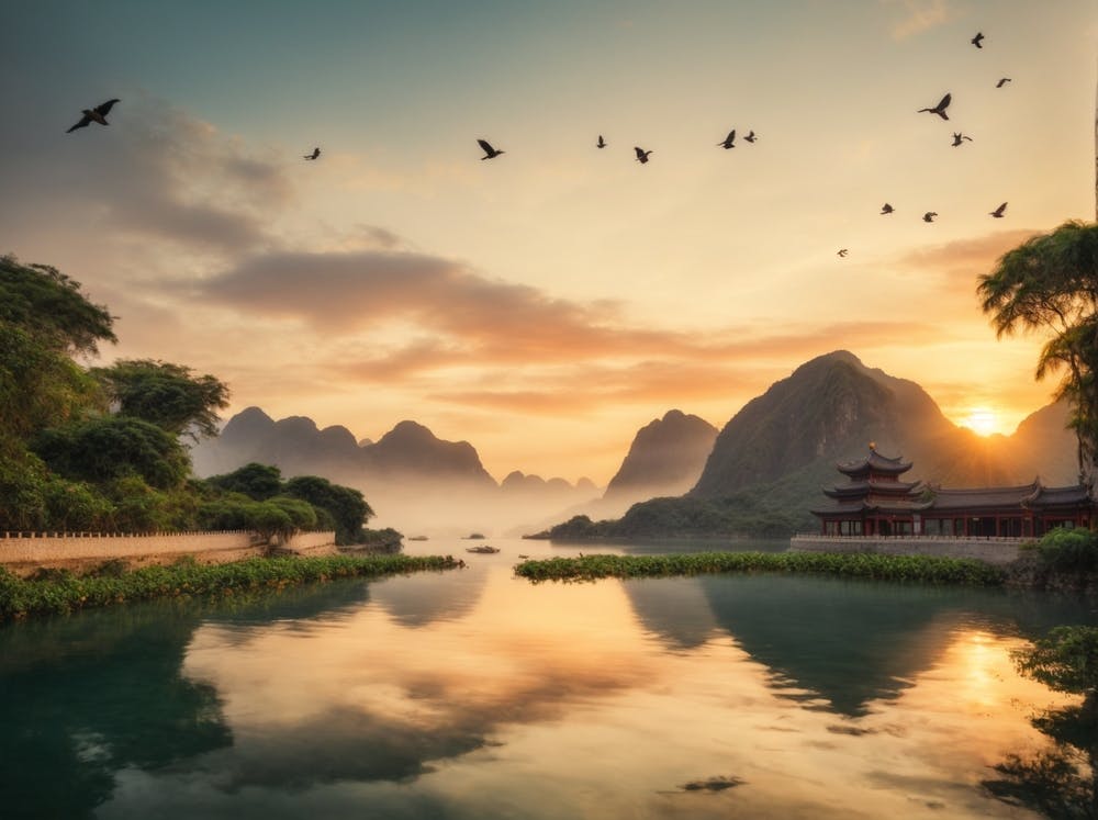 Sunrise In Liu Jiang