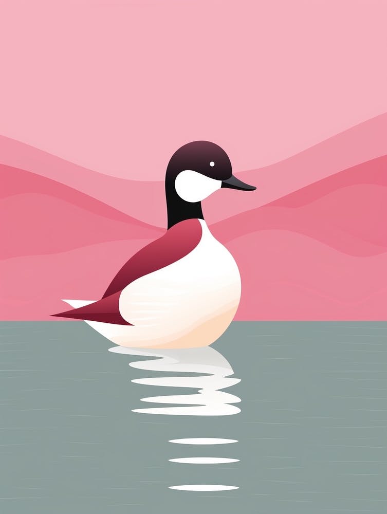 Minimalist Bufflehead 1 Illustration