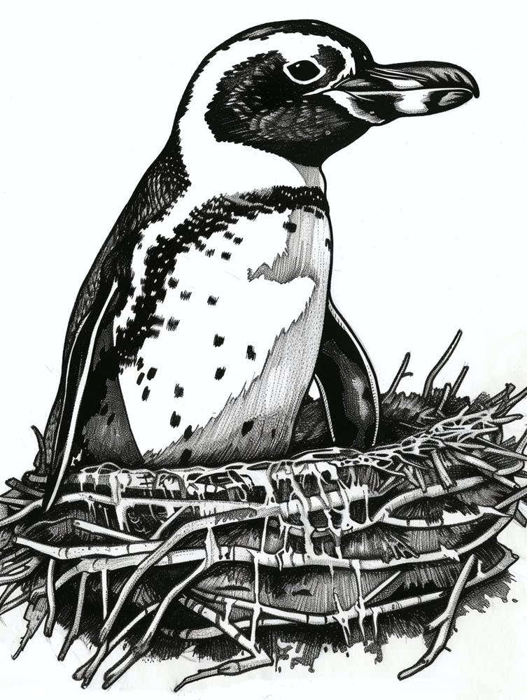 African Penguin Nesting 2