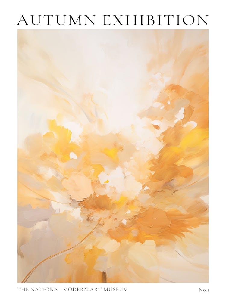 Autumn Exhibition Modern Abstract Poster 1