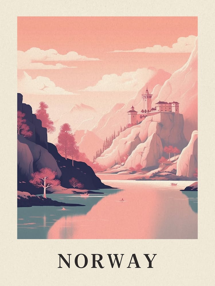 Vintage Travel Poster Norway 3