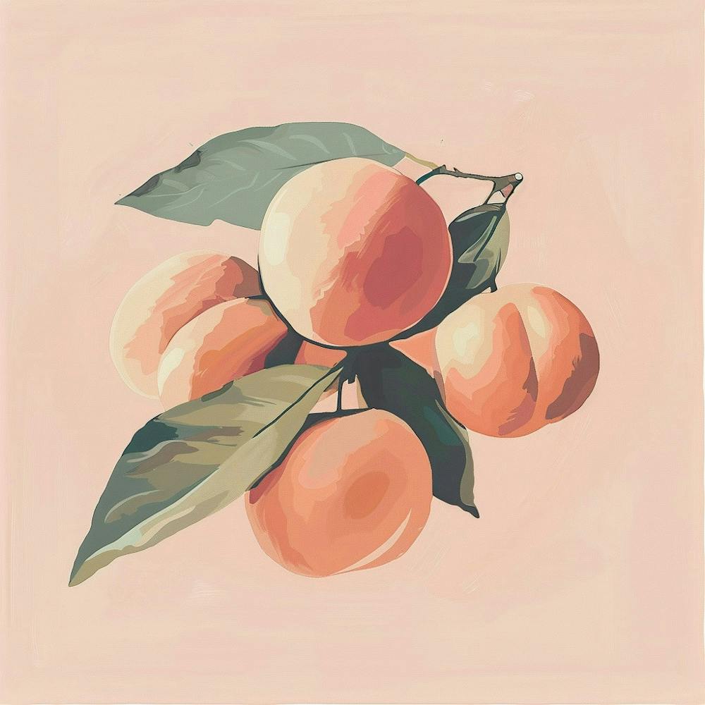 Peach Painting