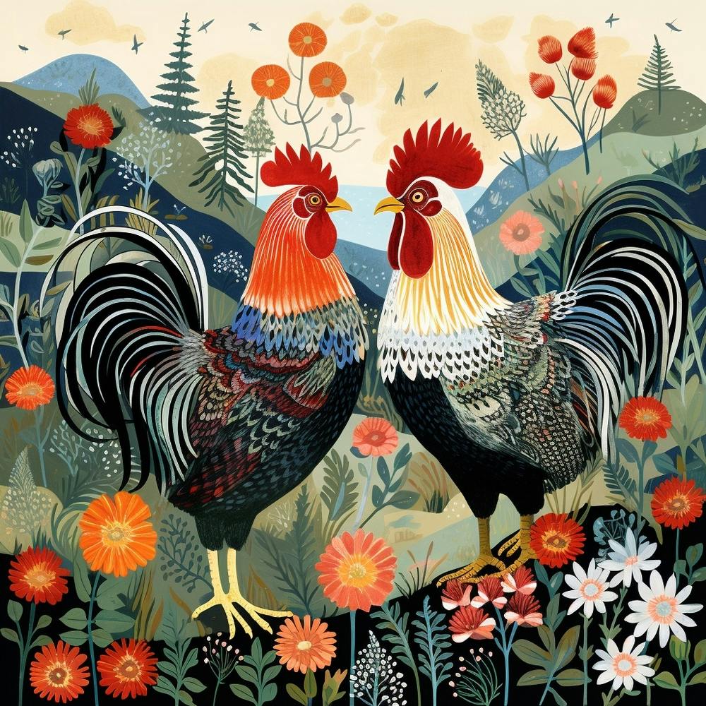 Bird In Nature Rooster 5