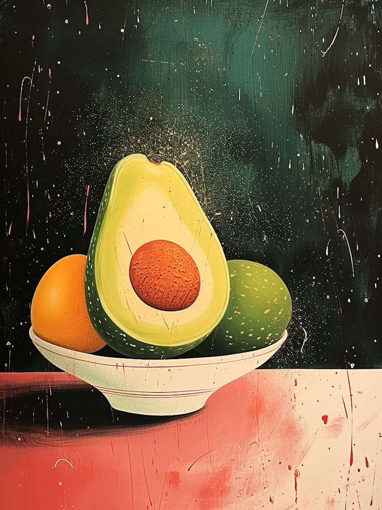 Art Deco Avocado Bowl 1