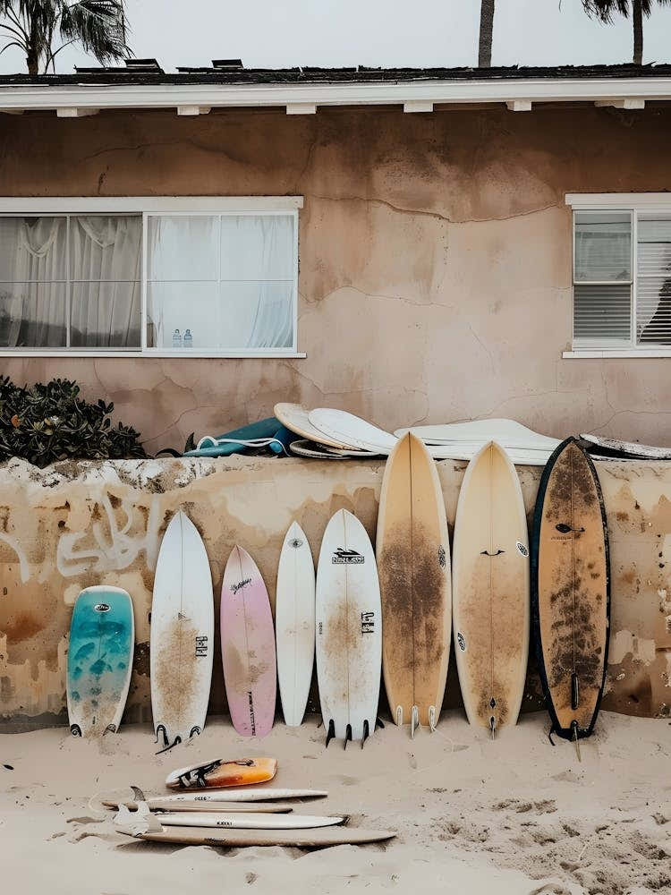 Surfboards On The Beach 6